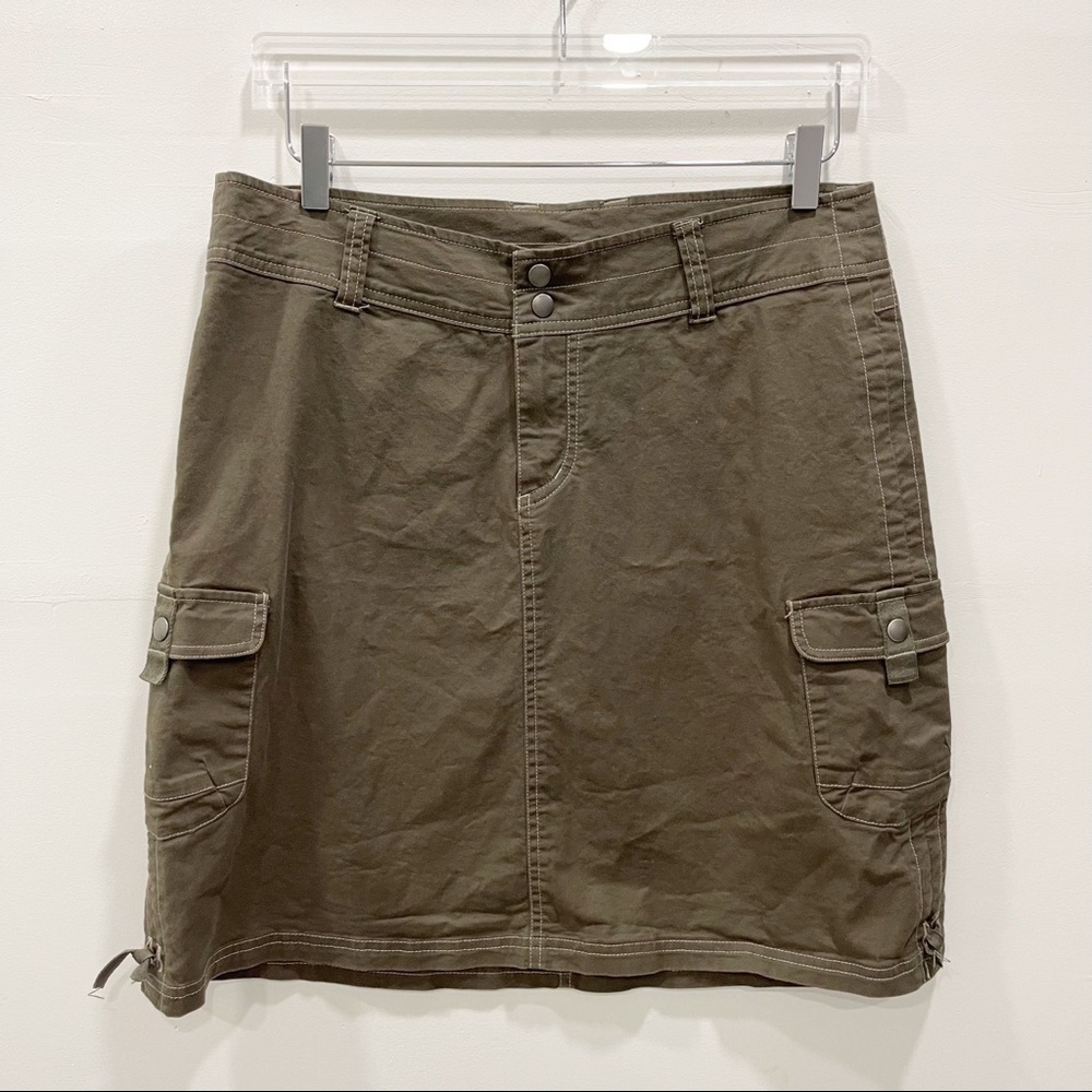 Kuhl Katarina Green Cargo Skirt Hiking Outdoor Size 10